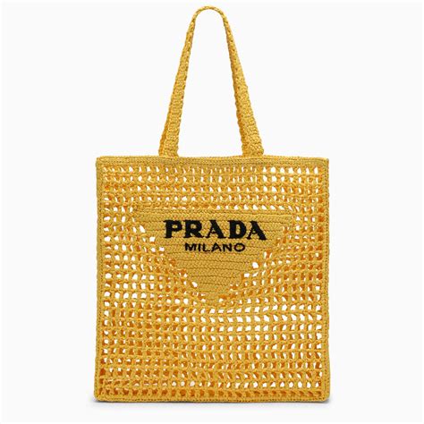 prada yellow crochet bag|prada crochet bag 2021.